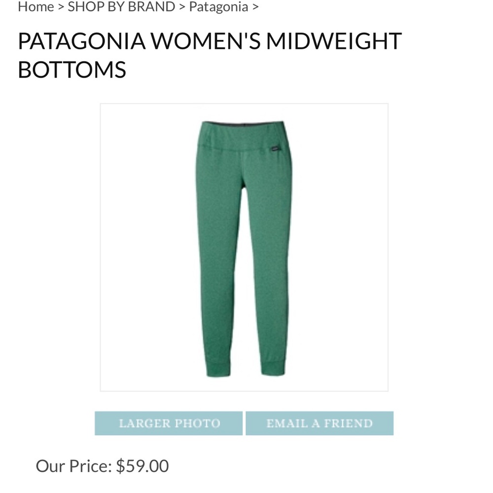 Patagonia women’s Green Leggings